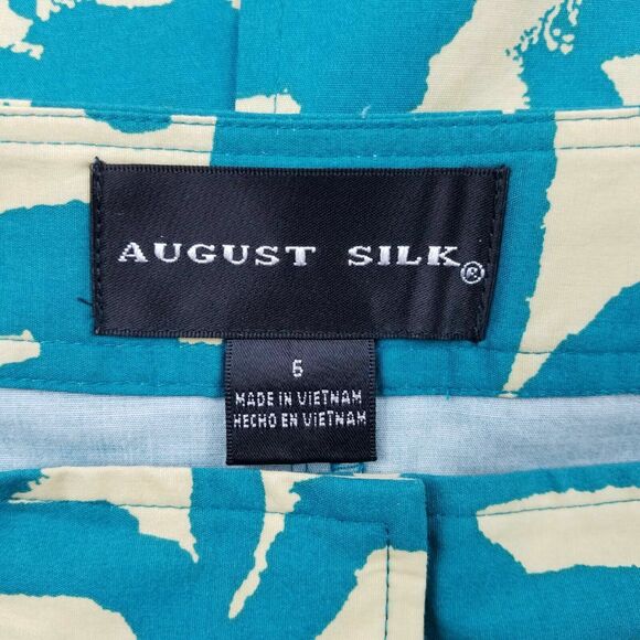 August Silk Skirt Womens 6 Short Mini Pencil Straight Stretch Bottoms Zipper - Picture 3 of 8